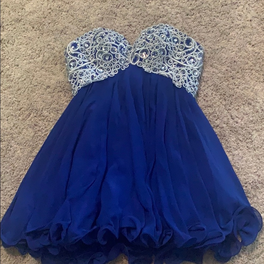 Blue Homecoming Dress